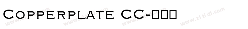 Copperplate CC字体转换